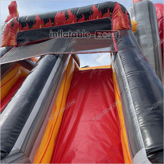 Outdoor Inflatable 3D Monster Truck Bounce Slide Combo Inflatable Jump House Bouncy Castle Double Slide