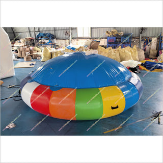 Water Game Online UFO Inflatable Disco Boat Water Rotating Gyroscope Inflatable Flying Towable Tubes For Boating