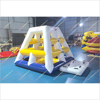 Water Park Floating Inflatable Pyramid Aquatic Sport Ladder Climbing Jungle Gym Near Me Water Toy Game - Inflatable-Zone