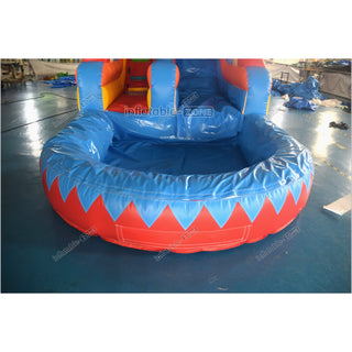 Palm Paradise Inflatable Water Slide Tropical Single Lane Wet Dry Waterslide Inflatable Pool