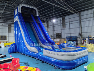 Inflatable Water Play Wet And Dry Inflatable Slide Party Rental Equipment Blow Up Water Slide For Pool