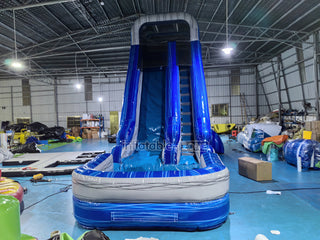 Inflatable Water Play Wet And Dry Inflatable Slide Party Rental Equipment Blow Up Water Slide For Pool