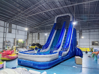 Inflatable Water Play Wet And Dry Inflatable Slide Party Rental Equipment Blow Up Water Slide For Pool