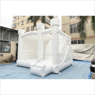 Inflatable Wedding Bounce House Combo Commercial Jumper White Bouncy Castle With Slide For Parties Near Me