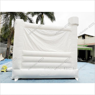 Inflatable Wedding Bounce House Combo Commercial Jumper White Bouncy Castle With Slide For Parties Near Me