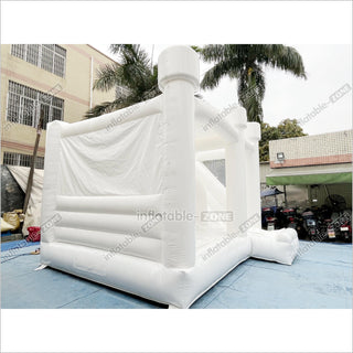 Inflatable Wedding Bounce House Combo Commercial Jumper White Bouncy Castle With Slide For Parties Near Me