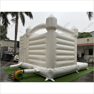 White Wedding Bouncy Castle With Slide Combo Inflatable Party Bounce House With Ball Pit Pool