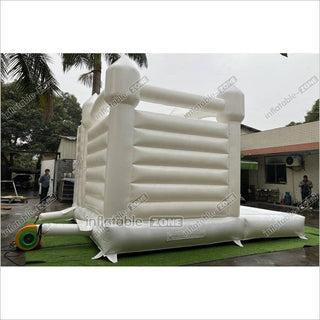 White Wedding Bouncy Castle With Slide Combo Inflatable Party Bounce House With Ball Pit Pool