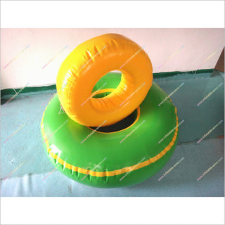 Yellow Green Inflatable Throwing Circle Toss Ring Outdoor Sports Equipment Inflatable Ring Putting Toys