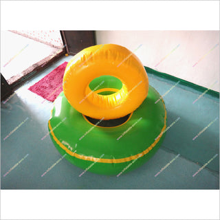 Yellow Green Inflatable Throwing Circle Toss Ring Outdoor Sports Equipment Inflatable Ring Putting Toys