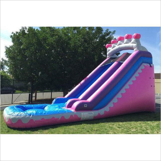 Water Slide Happy Inflatable  Inflatable For Lake Professional Dual Blowups Waterslide Big Slides