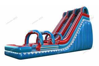 20 Foot New Inflatable Water Slide Jumper Arch Blow Up Double Water Slide With Pool