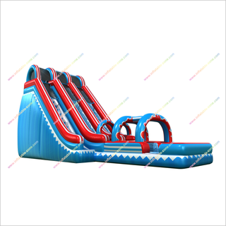 20 Foot New Inflatable Water Slide Jumper Arch Blow Up Double Water Slide With Pool