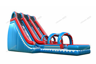 20 Foot New Inflatable Water Slide Jumper Arch Blow Up Double Water Slide With Pool