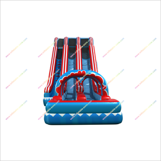 20 Foot New Inflatable Water Slide Jumper Arch Blow Up Double Water Slide With Pool