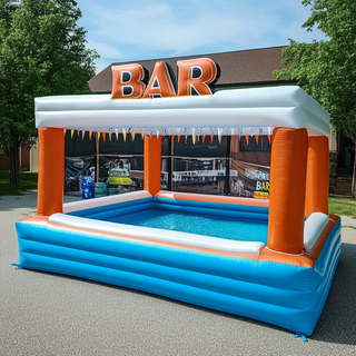 Awesome Party Inflatable Pool Bars Idea Blow Up Backyard Bar Pool