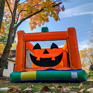 Square Pumpkin Bounce House Commercial Inflatable Jumper Kids Inflatable Halloween Jumping Castle