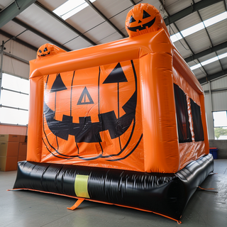 Indoor Outdoor Bounce House Funny Halloween Horror Pumpkin Bouncy Castle Inflatable Jumpers For Parties