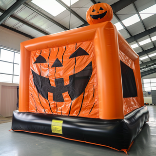 Square Inflatable Pumpkin Bounce House Commercial Inflatable Bouncers Kids Jumping Castle For Halloween