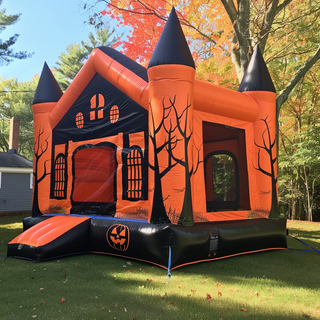 Crazy Outdoor Halloween Outsunny Kids Bouncy Castle Interactive Inflatable Fun House Jump And Play Party