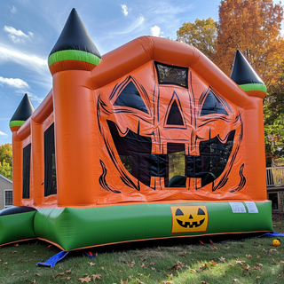 Sunny Fun Inflatable Bounce House Pumpkin Theme Halloween Best Inflatable Jumping Castle For Yard