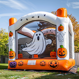 Halloween Ghost Inflatable Jumping Castle Outdoor Inflatable Pumpkin Bouncer House For Home Yard Garden