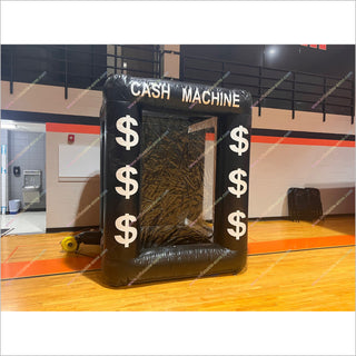 Black Vault Inflatable Cash Machine Box Game Inflatable Money Booth Cash Machine Near Me