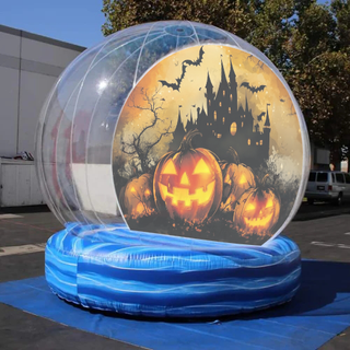 Inflatable Halloween Snow Globe Bounce House Snow Globe Airblown Inflatable Snow Globe