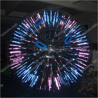 Funny Colorful Night Light Zorb Balls, Party Night Zorbing For Event