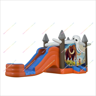 Bouncy Castle Water Slides Splash And Pool Combo Mammoth Inflatable Jump Toy Dry Wet Waterslides Bounce House - Inflatable-Zone