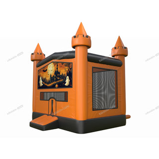 Outsunny Bounce House Inflatable Birthday Party Ghost And Pumpkin Halloween Bouncy Castle Hire Near Me