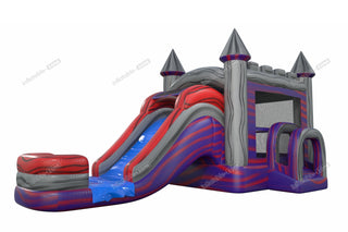 Combo Water Slide Bounce House Outside Jump Birthday Party Inflatable Bouncy Castle Hire