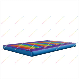 Outdoor Play Gyms Rainbow Jumping Pad Inflatable Jump Mat Games For Birthday Parties