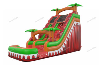 Ruby Crush Inflatable Water Slide And Pool Wet Jumping Castle Blow Up Water Slide For Adults