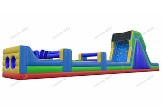 World'S Largest Bounce House Obstacle Course Outdoor Inflatable Obstacle Run Wipeout Blow Up Course