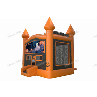 Spooky Halloween Inflatable Childrens Bounce House Ghost Pumpkins Hire A Small Bouncy Castle