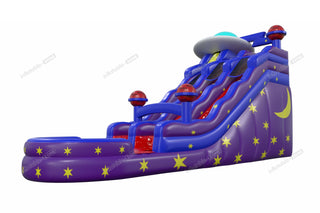 Space Jump Water Slide Inflatable Playground Commercial Blow Up Astronaut Inflatable Waterslide For Pool