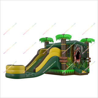 Tropical Bounce House Slide Combo Local Inflatable Rentals Bounce Castle With Water Slide Happy Hop Splash Pool