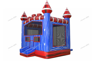 Small Bouncy Castle Back Yard Entertainment Inflatable Outdoor Playhouse Patriotic Bounce Rentals Near Me