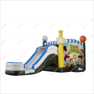 Inflatable Combo Bouncers Water Slide And Jumping Castle Sport Challenge Bounce House Water Slide For Sale - Inflatable-Zone