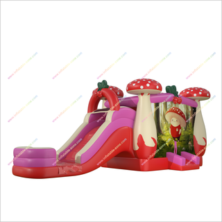 Giant Inflatable Mushroom Bounce House Water Slides Combo Forest Jumping Castle Water Slide For Sale - Inflatable-Zone