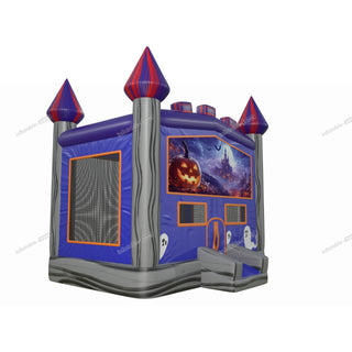 Outdoor Birthday Party Halloween House Inflatable Spooky Jumping Castle Ghosts Pumpkins Bounce Playground