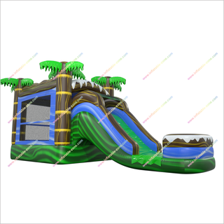 Jungle Bounce House Splash Combo Jumpers Near Me Bouncy Castle And Slide Mini Inflatable Pool