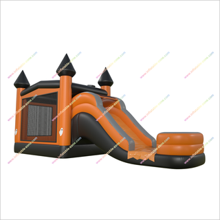 Pumpkin Happy Halloween Inflatable Bounce House With Water Slide Buying A Jumping Castle Inflatable Water Slide Into Pool