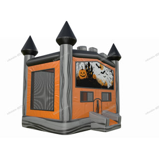 Small Commercial Bouncy Castle Ghost Face Pumpkin Halloween Theme Bounce House Indoor Inflatable Play Area