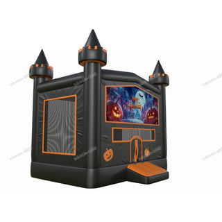 Funny Happy Halloween Small Bouncy Castle Rental Inflatable Outdoor Play Equipment Pumpkin Bounce House Near Me