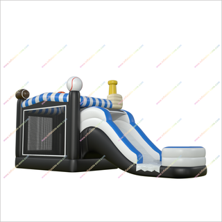 Inflatable Combo Bouncers Water Slide And Jumping Castle Sport Challenge Bounce House Water Slide For Sale - Inflatable-Zone