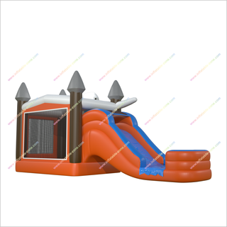 Bouncy Castle Water Slides Splash And Pool Combo Mammoth Inflatable Jump Toy Dry Wet Waterslides Bounce House - Inflatable-Zone