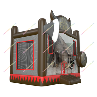 Axe And Shield Inflatable Castle Bounce House Outdoor Soft Play Jumpy House Rental Near Me Adventure Party