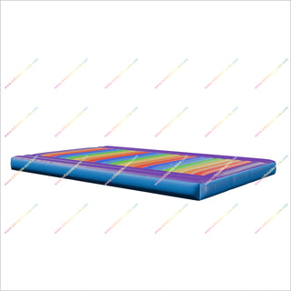 Outdoor Play Gyms Rainbow Jumping Pad Inflatable Jump Mat Games For Birthday Parties